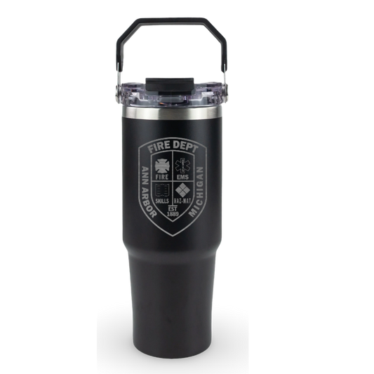 30oz Tri-sip tumbler - Ann Arbor City Fire