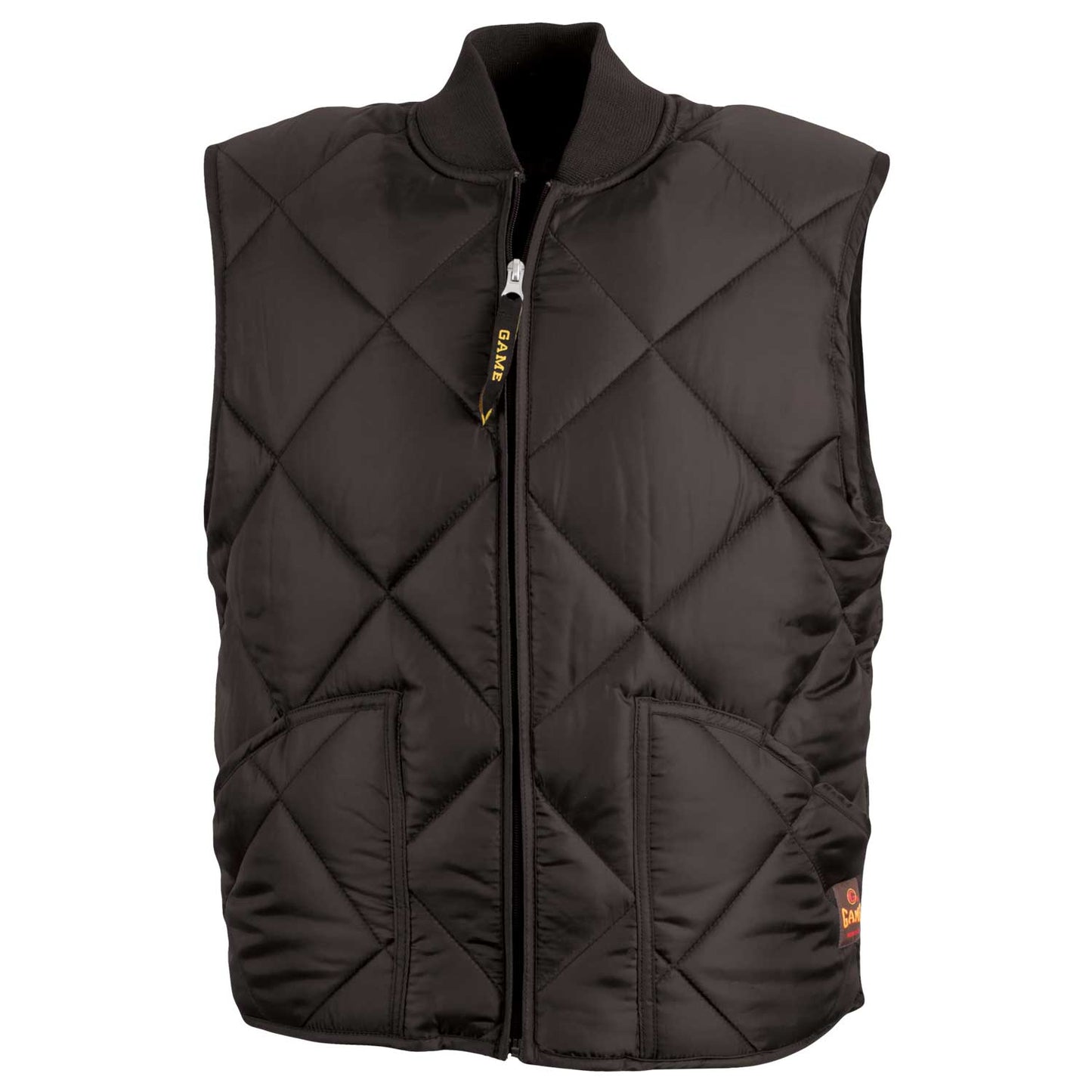 1222 || Game Sportswear - Diamond Quilt Vest - Embroidered - Cambridge Twp. Fire