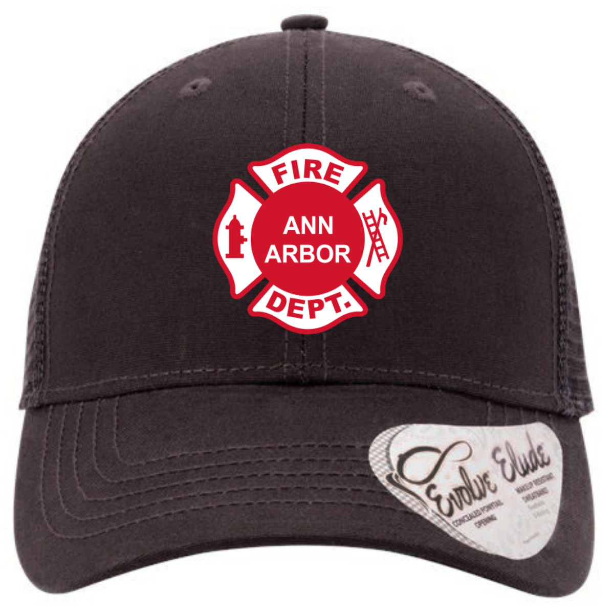 97394 || Infinity Her Women's Modern Trucker Ponytail Cap - Ann Arbor City